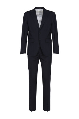 robe-bleu-marine-en-laine-stretch