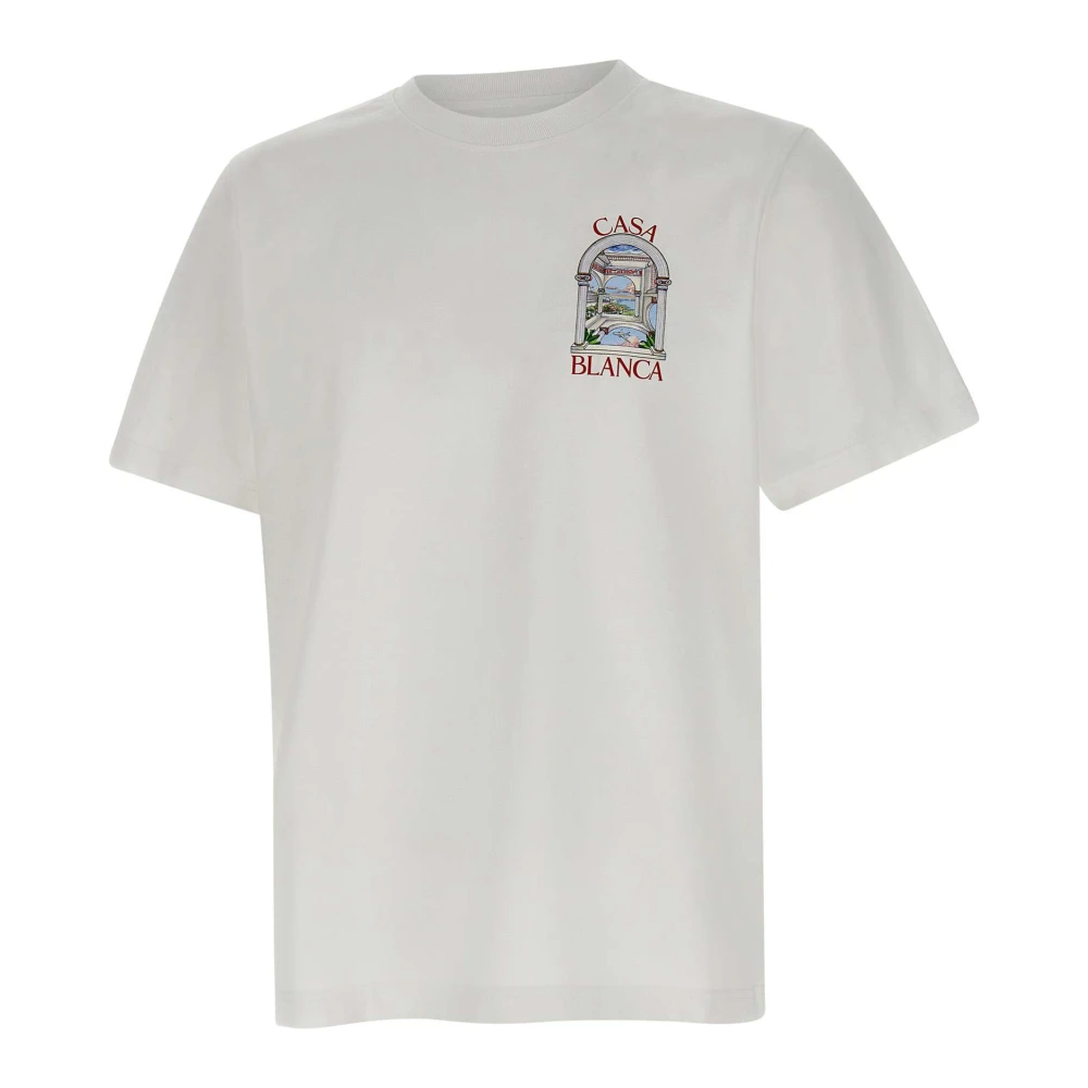 Casablanca Wit Katoenen T-shirt met Logoprint White