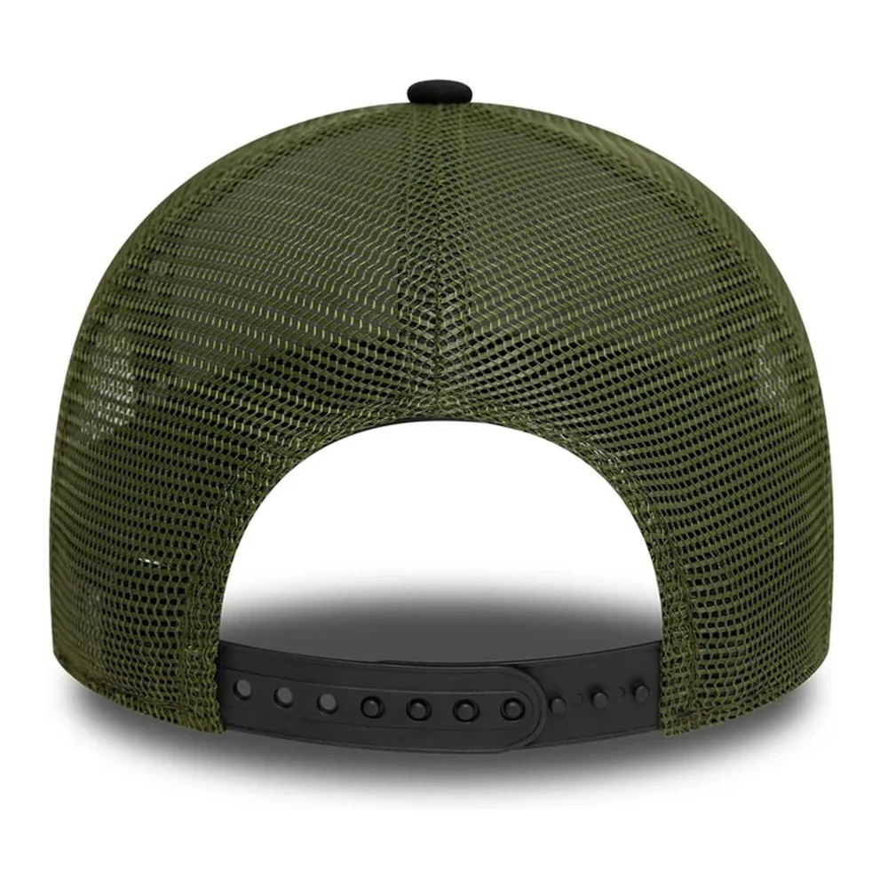 new era Zwarte Patch Trucker Hoed Black Heren