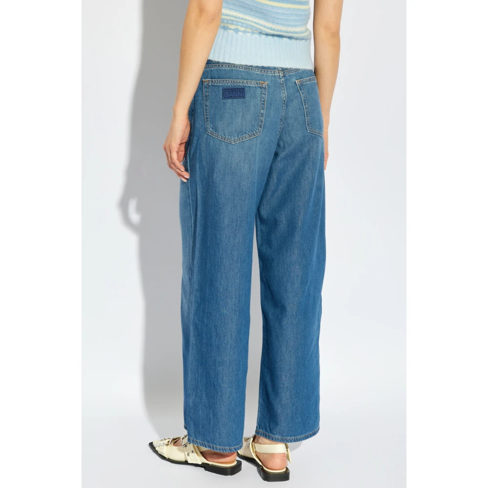 Ganni Wijde jeans Blue Dames