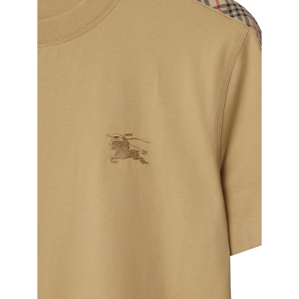 Burberry Check Polo Shirt Beige Heren