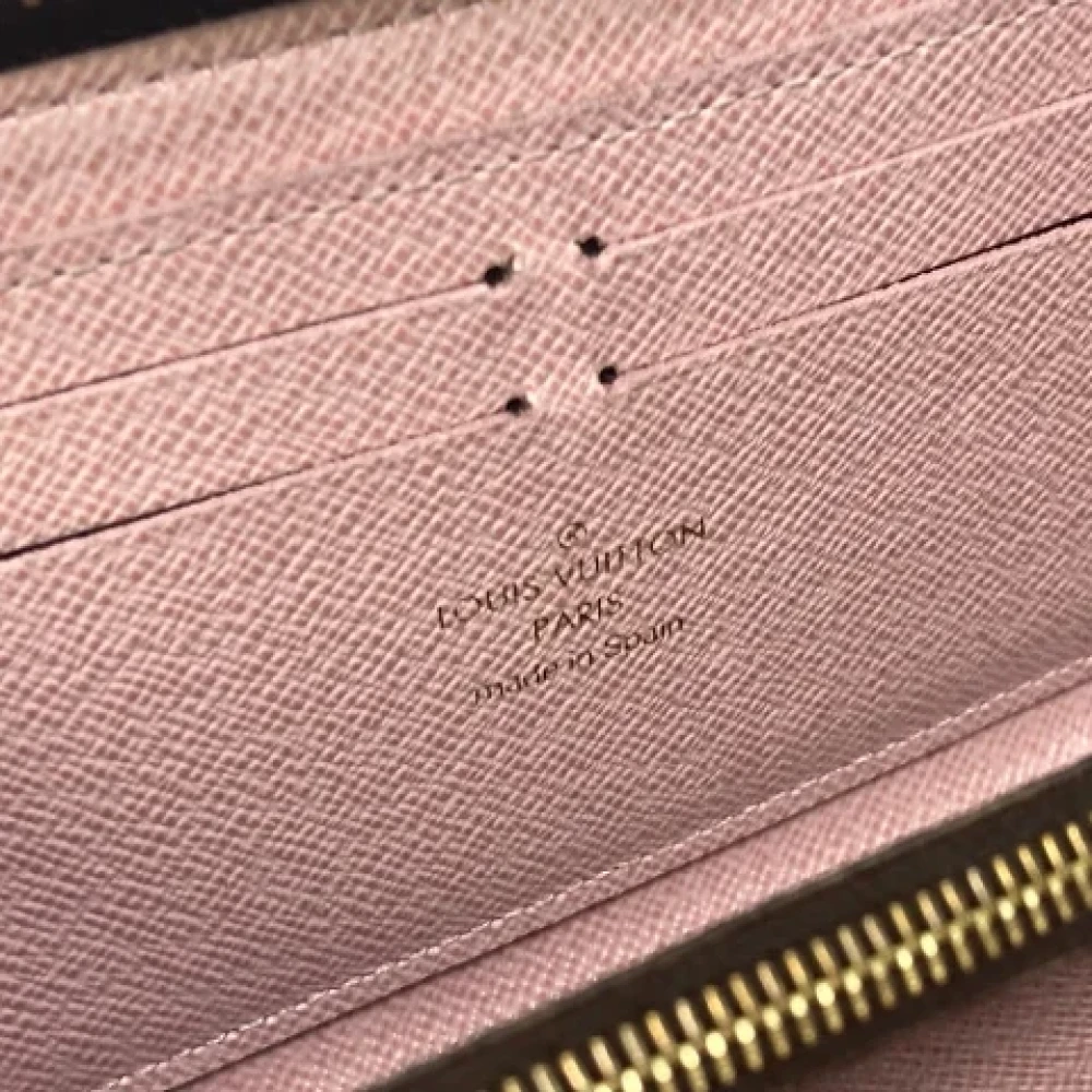 Louis Vuitton Vintage Pre-owned Cotton wallets Brown Dames