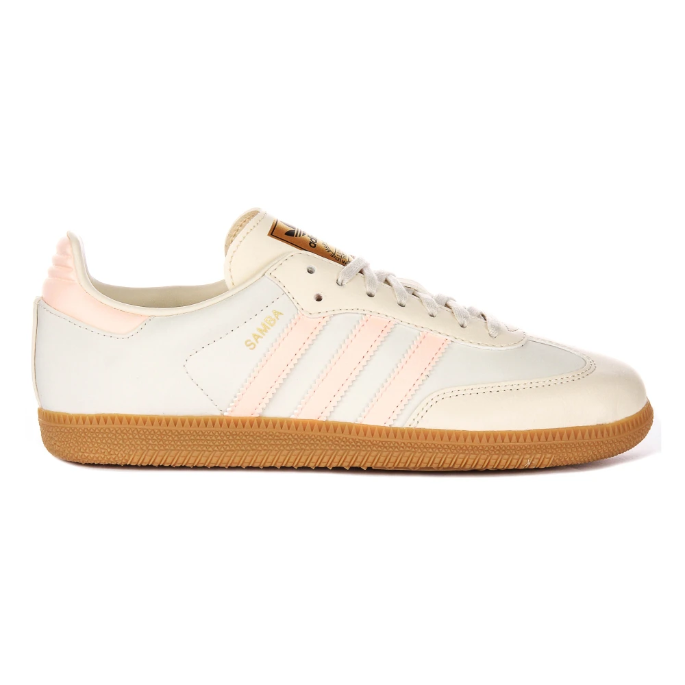 Adidas Women's Beige Skateboarding, 6 1/3 Uk, Youth Leather Trainers In Cream