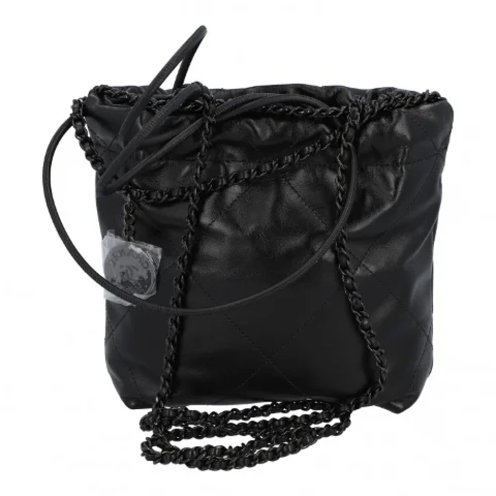 Chanel Vintage Pre-owned Leather chanel-bags Black Dames