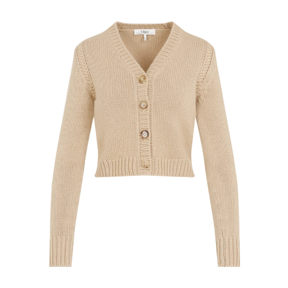 Chloé Neutrale Trui voor Vrouwen Aw24 Beige Dames