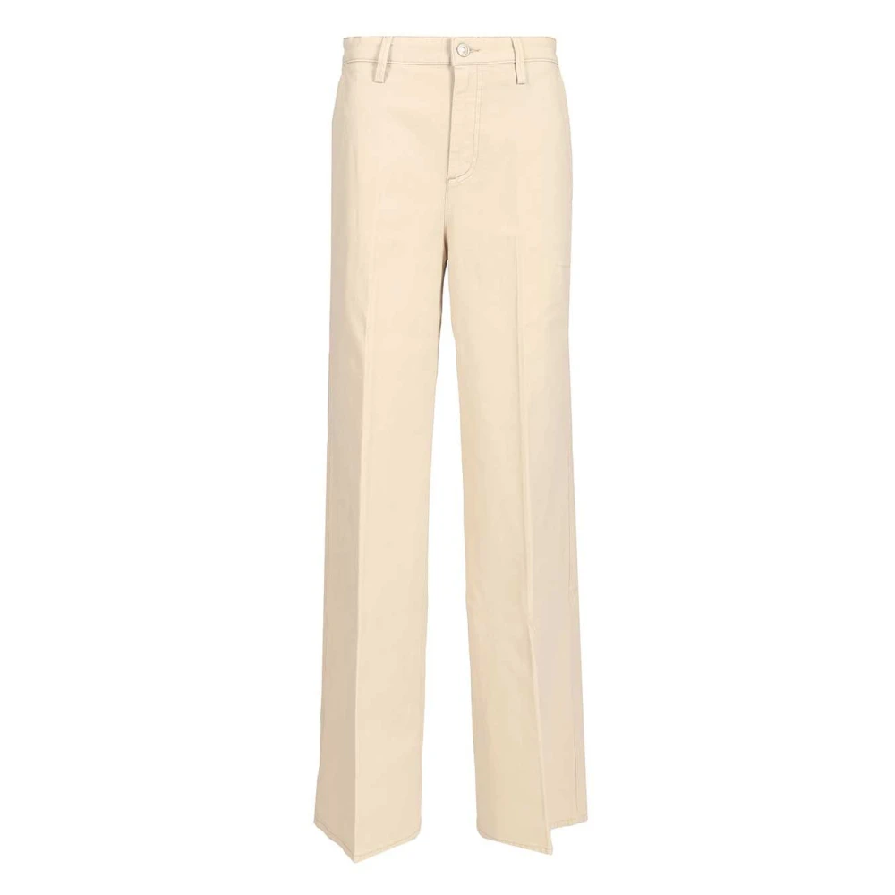 7 For All Mankind Women's Beige Chino Trousers - Chinos - W28 - Trousers