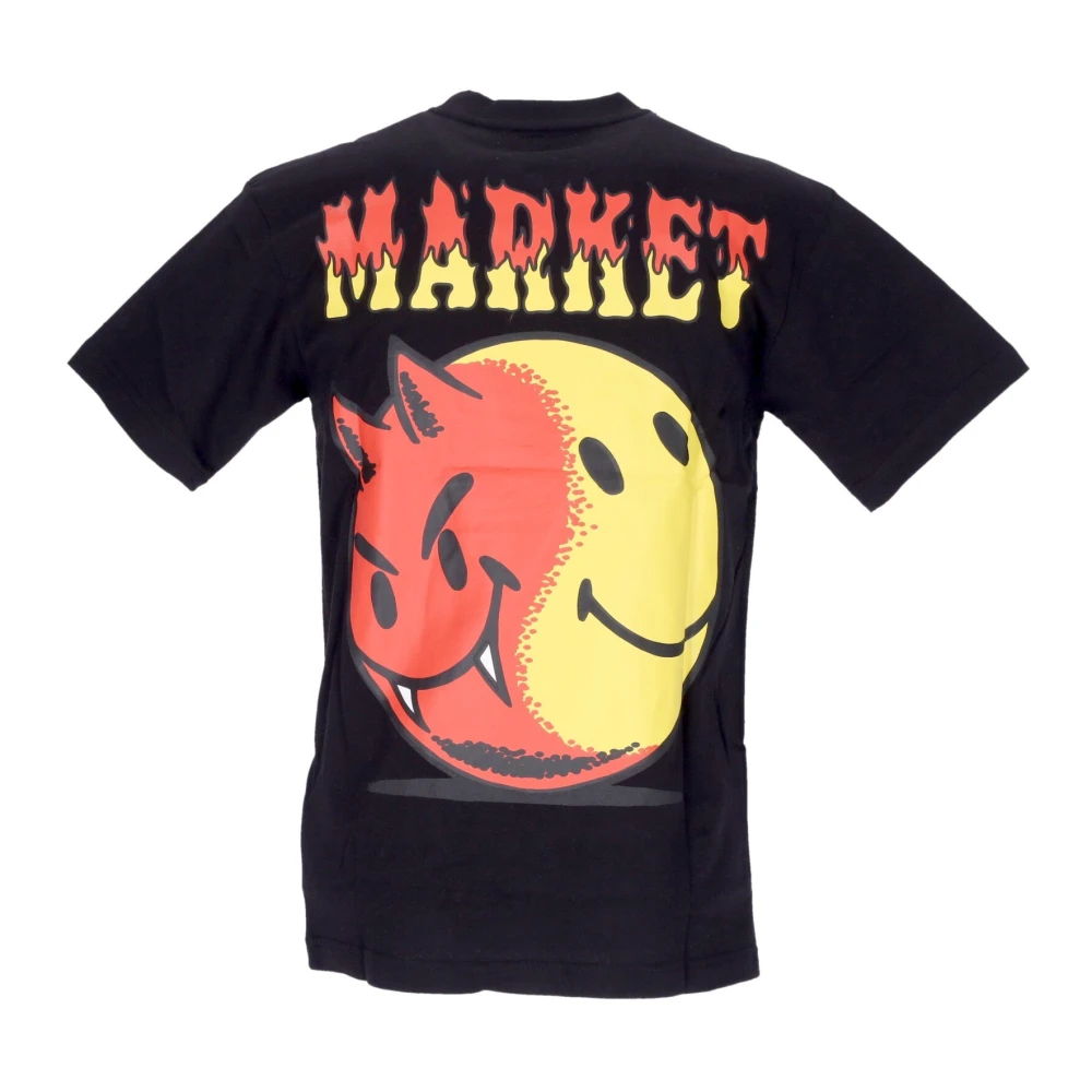 Market Smiley Logo T-shirt Black Heren