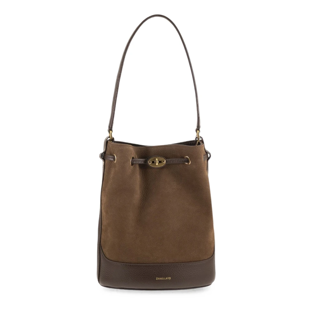 Zanellato , Bucket Bags, Female, Brown, One Size, Monda S Bucket Bag