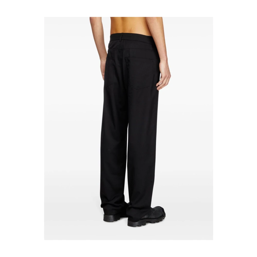 Diesel Zwarte broek voor mannen Black Heren