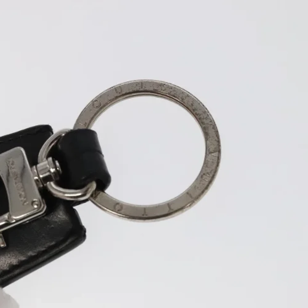 Louis Vuitton Vintage Pre-owned Fabric key-holders Black Dames