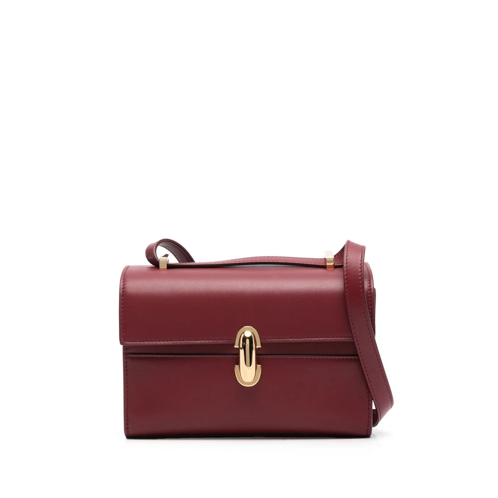 Savette Rode Bordeaux Foldover Schoudertas Red Dames