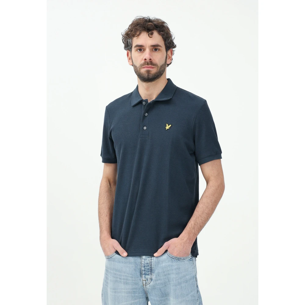 Lyle & Scott Blauw Polo Shirt Casual Veelzijdig Ontwerp Blue Heren