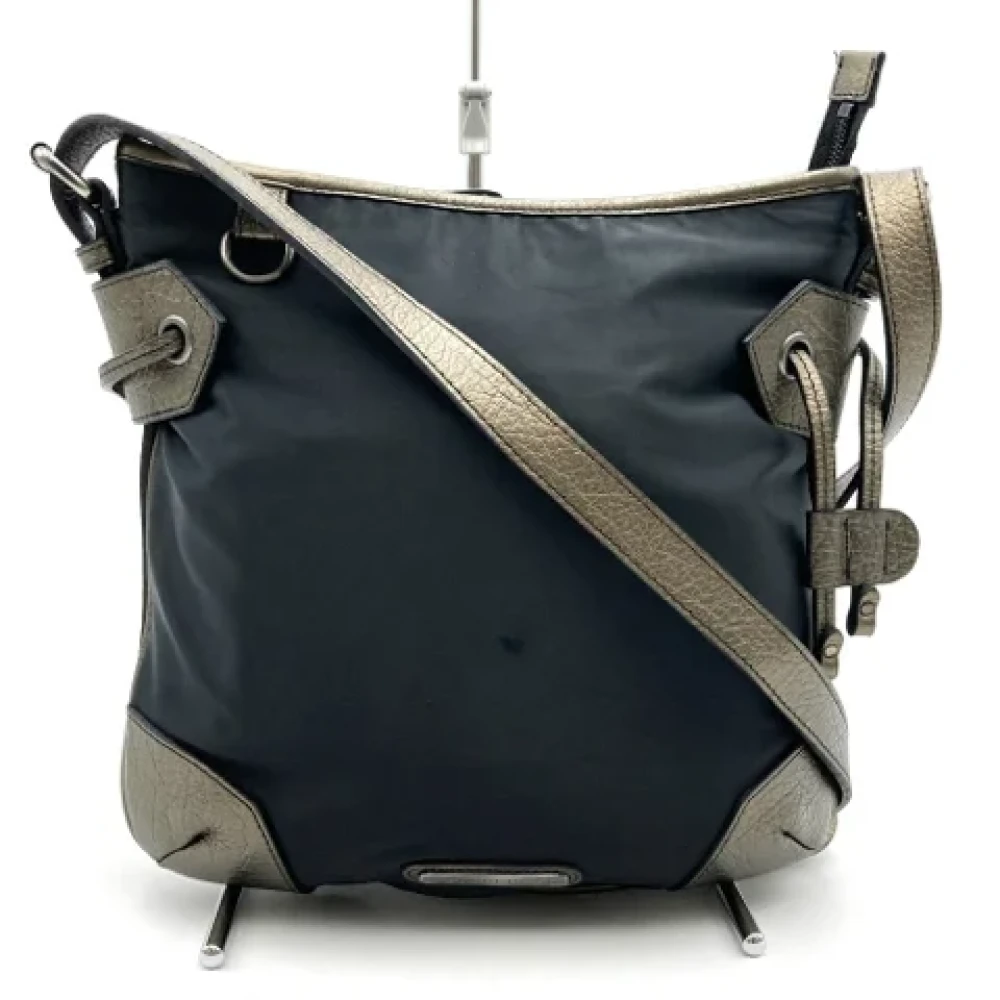 Burberry Vintage Pre-owned Leather shoulder-bags Black Dames