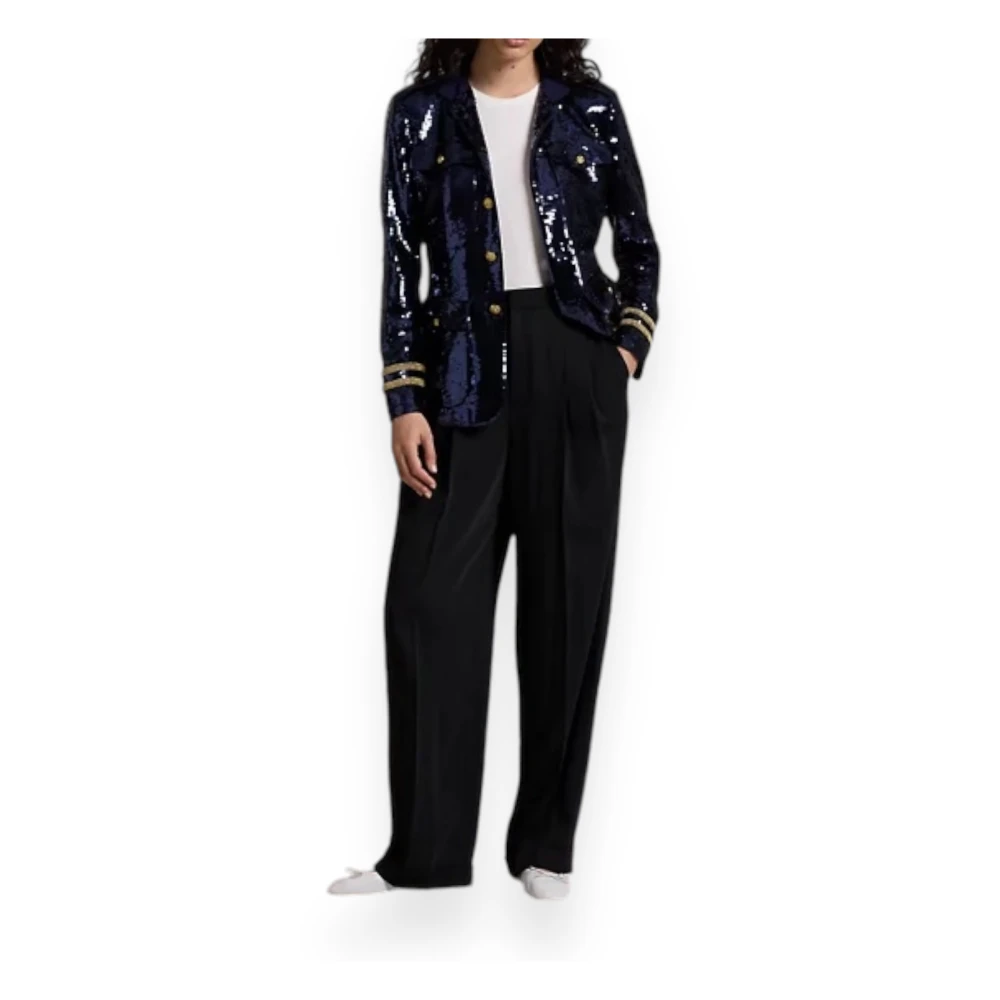 Polo Ralph Lauren Blazer Jas voor Stijlvolle Look Blue Dames