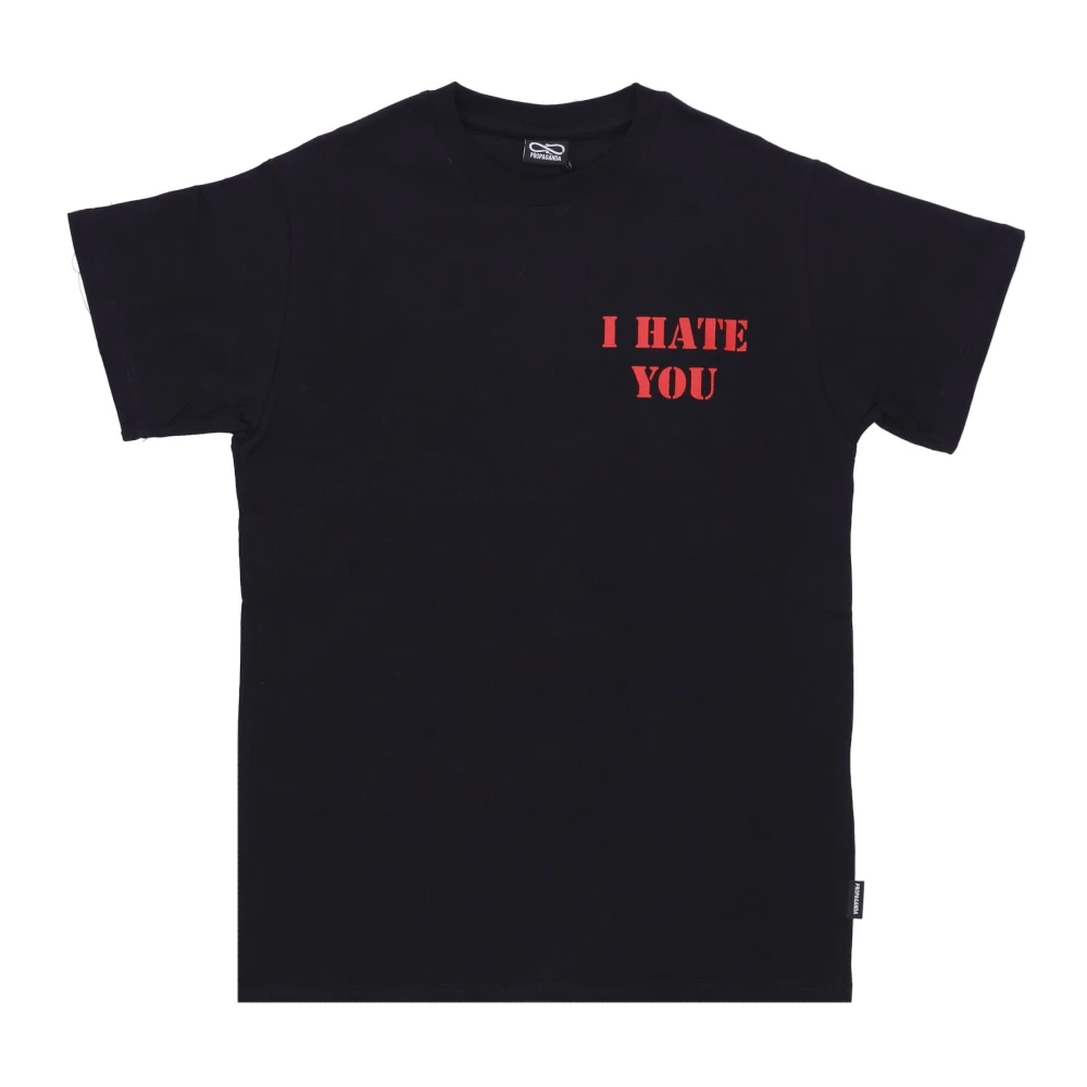 Propaganda Zwarte Terminator Tee Korte Mouw T-shirt Black Heren