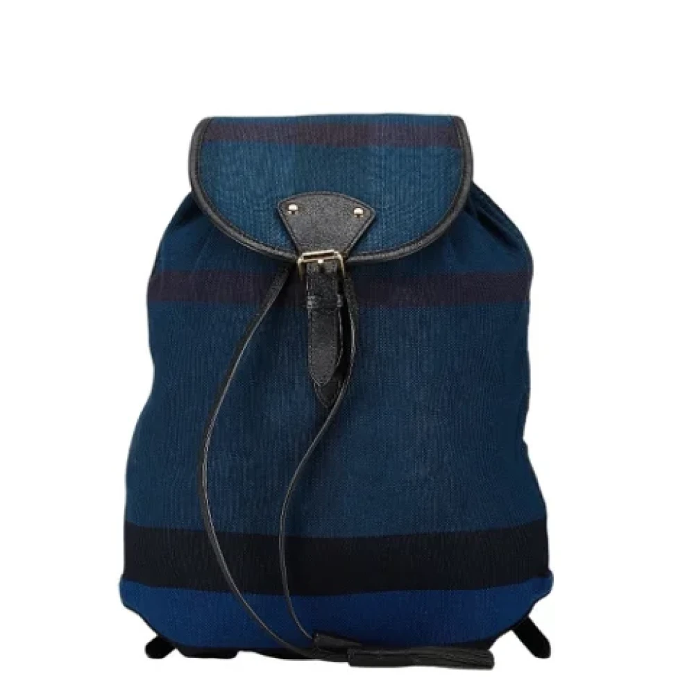 Burberry Vintage Pre-owned Canvas backpacks Blue Dames