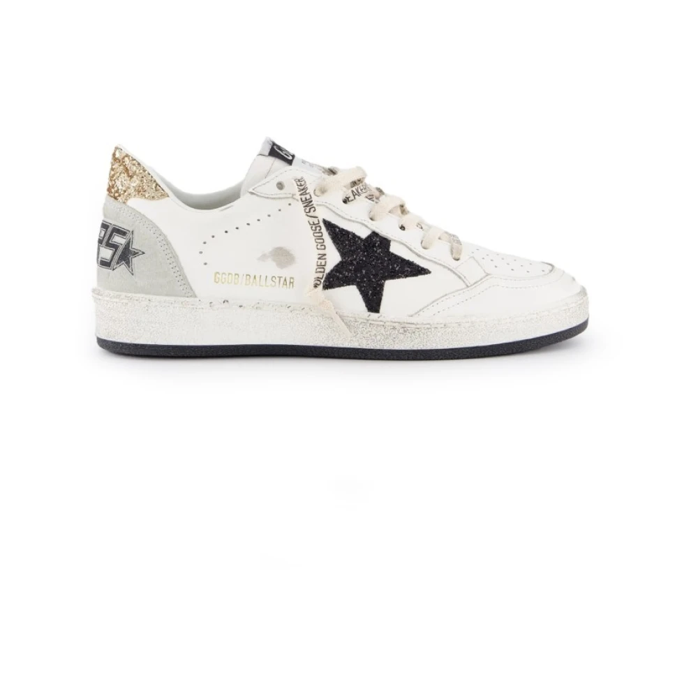 Golden Goose Glitter Star Vita Sneakers White, Herr