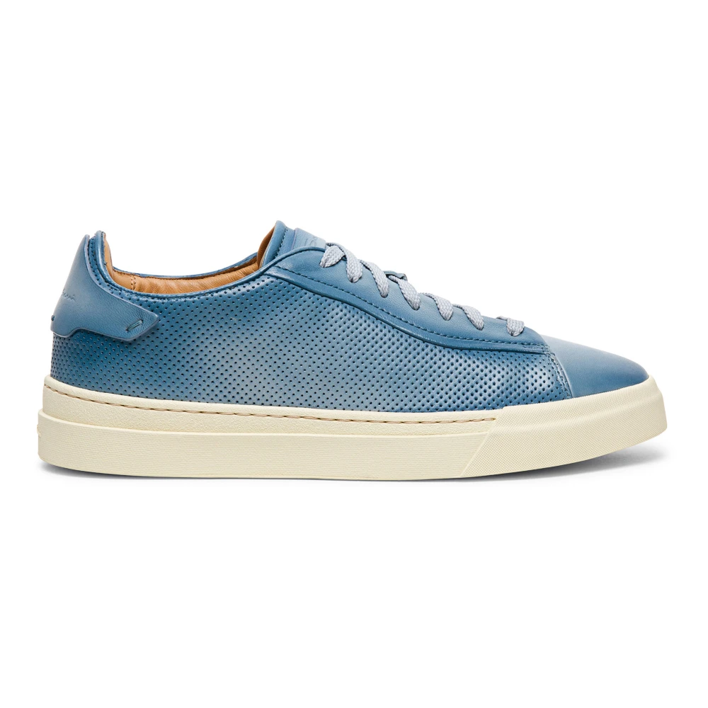 Santoni Sportieve Lichtgewicht Sneakers Heren Schoenen Blauw