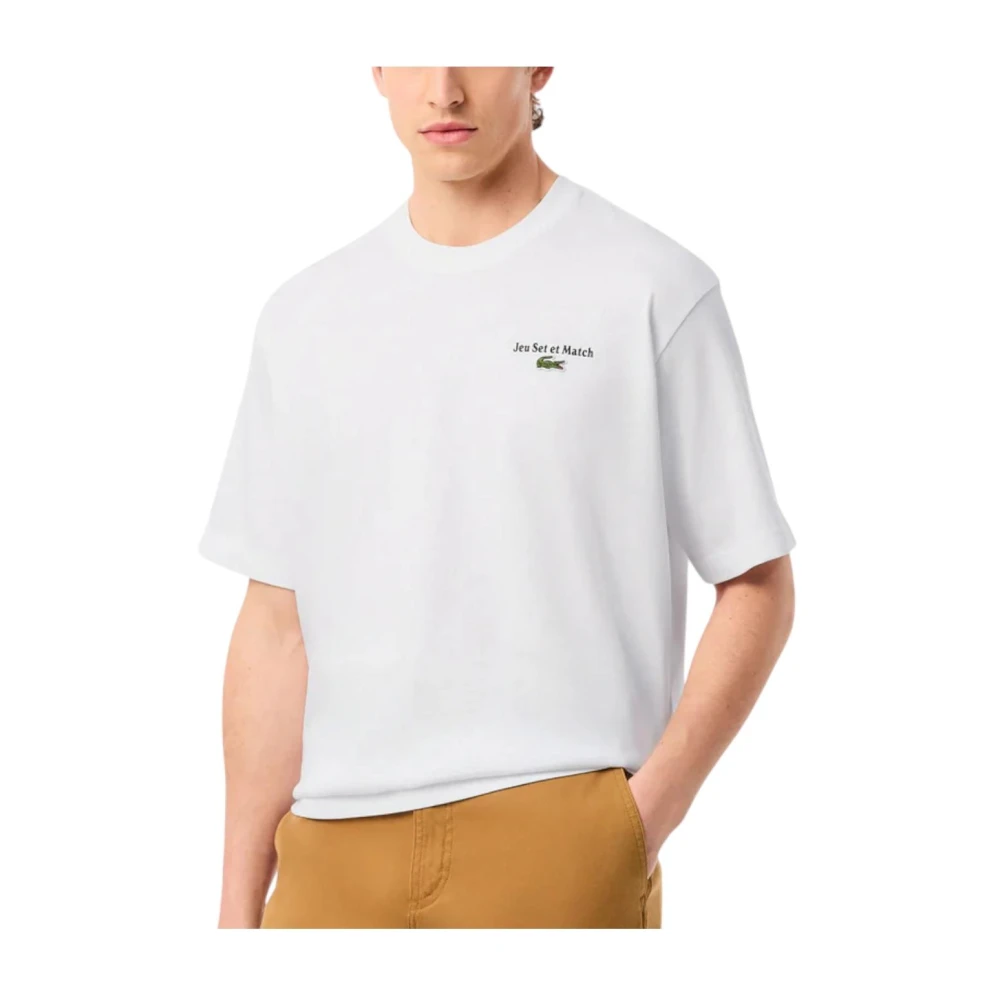 Lacoste Uomo Bianco Top, M, New,