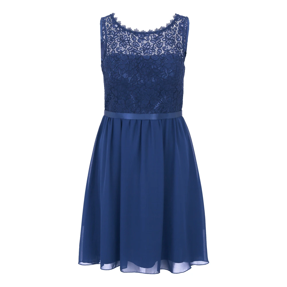 Vera Mont Kanten cocktailjurk Blue Dames