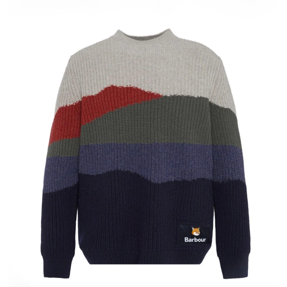 Barbour Landschap Gebreide Jumper Gray Heren