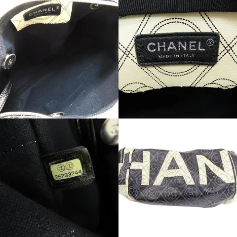 Chanel Vintage Pre-owned Leather travel-bags Black Dames