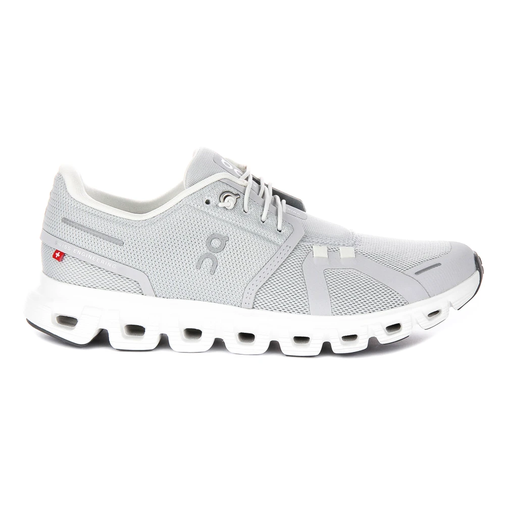On Running Women's Gray Running Shoes, 5 Uk, Cloud 6 Mesh Trainers