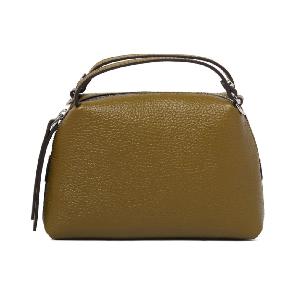 Gianni Chiarini Groene Leren Korrelige Textuur Tas Green Dames