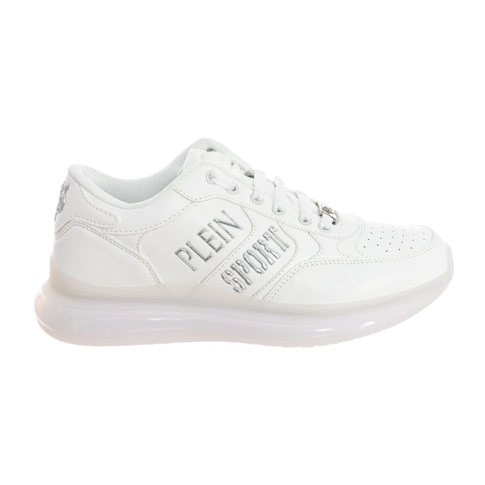Plein Sport Men's White Trainers, 7 Uk, Sporty Mid-Top Trainers