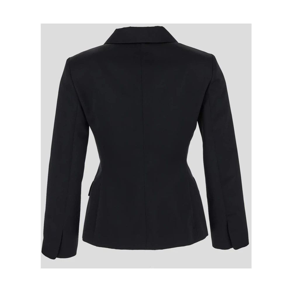 DES Phemmes Polyester Fitted Blazer Jas Black Dames