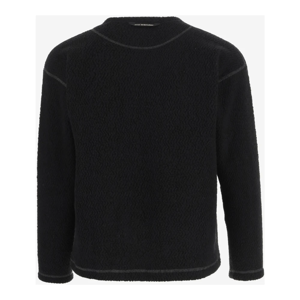 And Wander Zwarte Trui voor Buitensport Black Heren