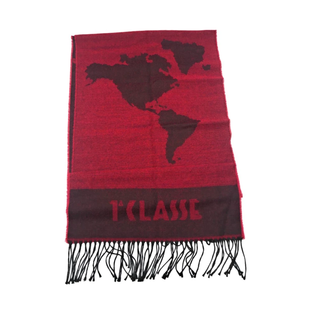 Alviero Martini 1a Classe Geo Sjaal Stijlvol Accessoire Red Dames