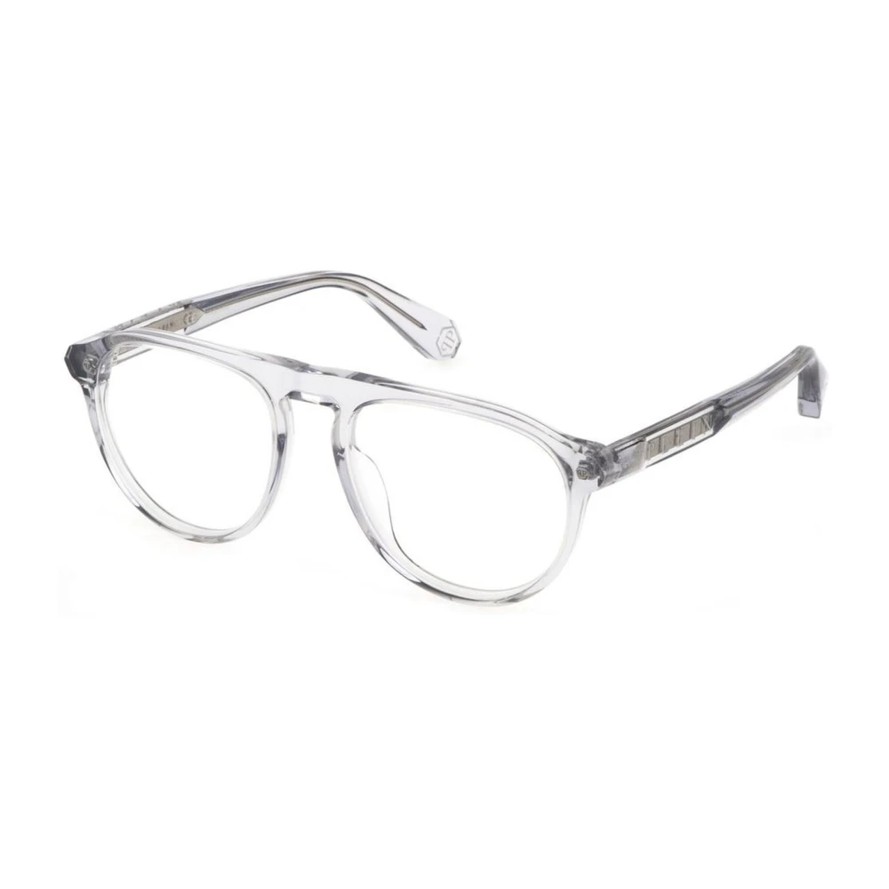 Philipp Plein Vierkante Grijze Optische Bril Gray Heren
