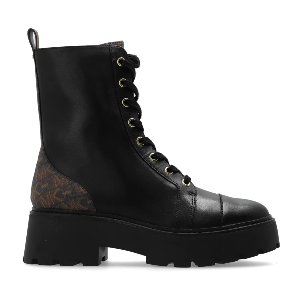 Michael Kors Black Lace-Up Boots, Female, 7 Uk, Blake Ankle Boots