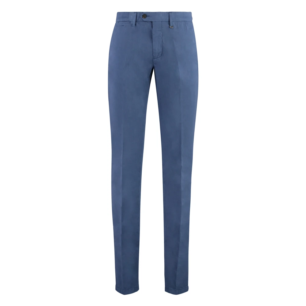 Canali Katoenmix broek met zakken Blue Heren