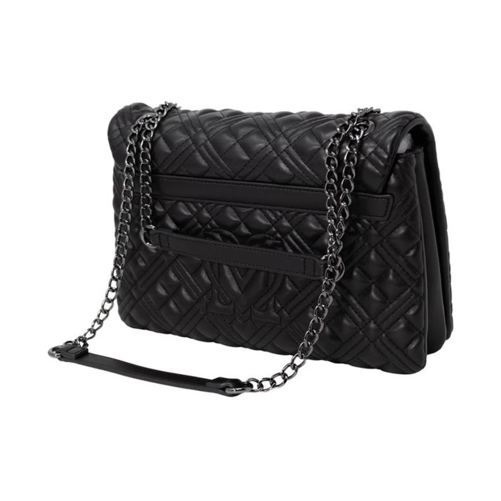 Love Moschino Stijlvolle Polyethyleen Handtas Collectie Black Dames