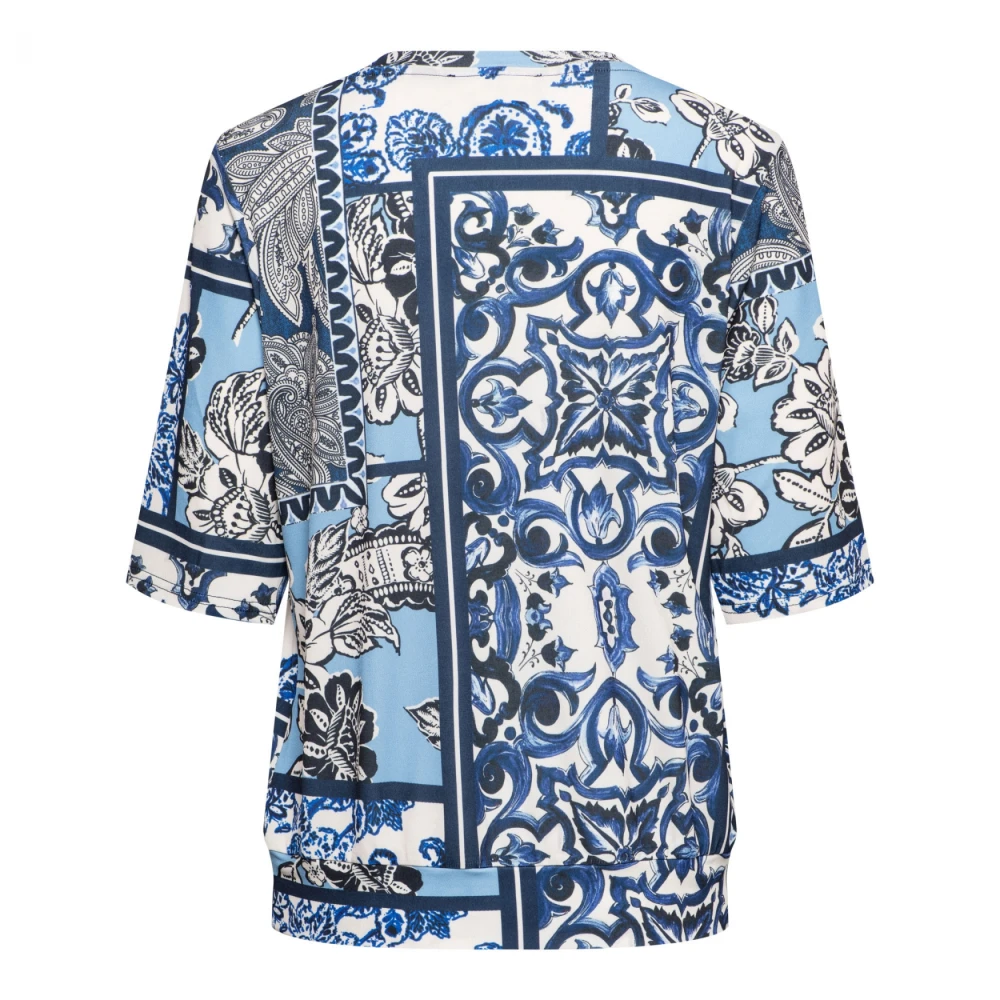 &Co Woman T-shirt met ronde hals Blue Dames