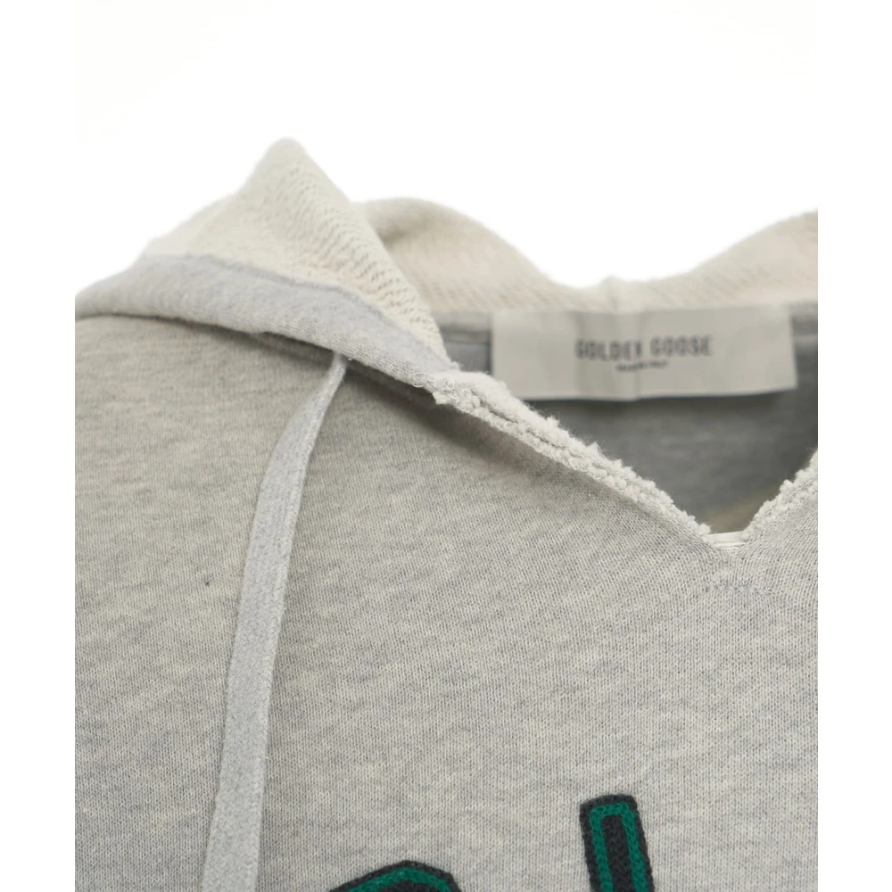 Golden Goose Grijze Sweatshirt 'Morman' met Metalen Details Gray Heren