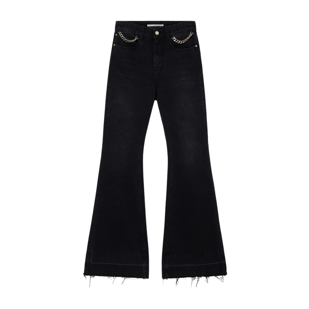 Stella Mccartney Retro Flare Zwarte Jeans Black Dames