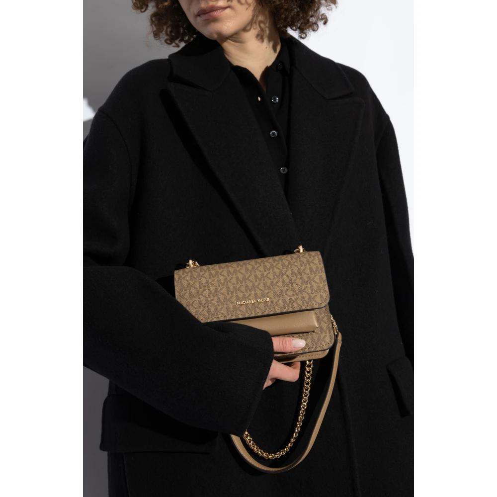 Michael Kors Schoudertas Clarie Beige Dames