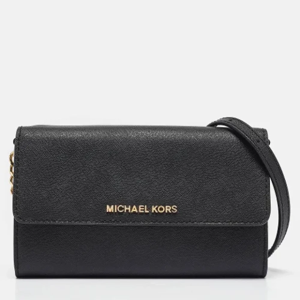Michael Kors Pre-owned Leather crossbody-bags Black Dames