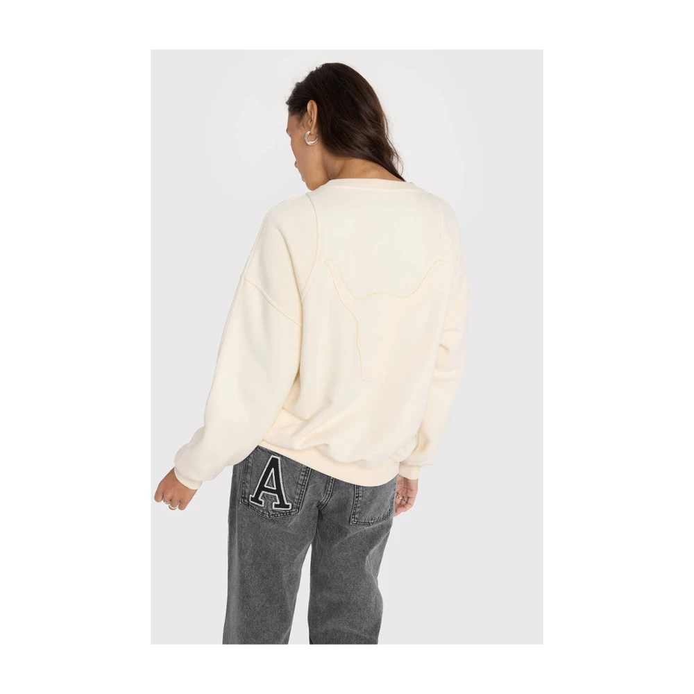 Alix The Label Cut Out Sweater Beige Dames