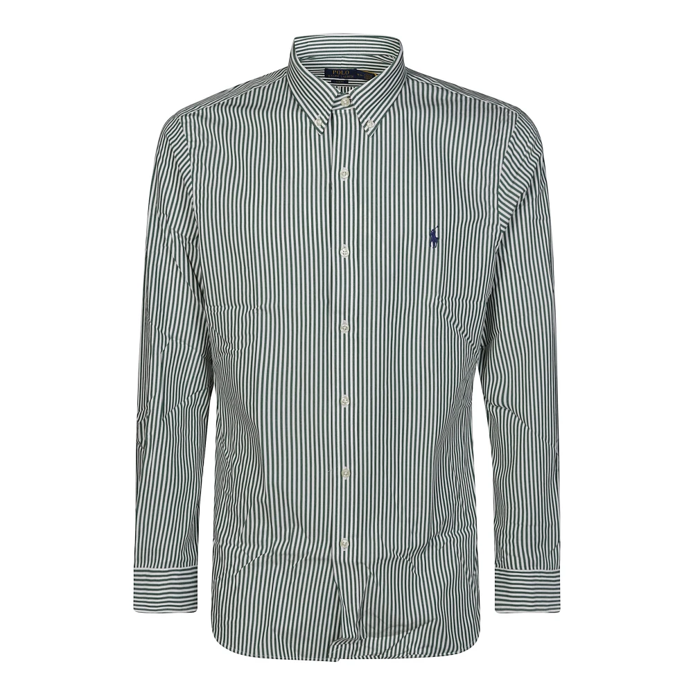 Polo Ralph Lauren Stretch Poplin Overhemd Green Heren