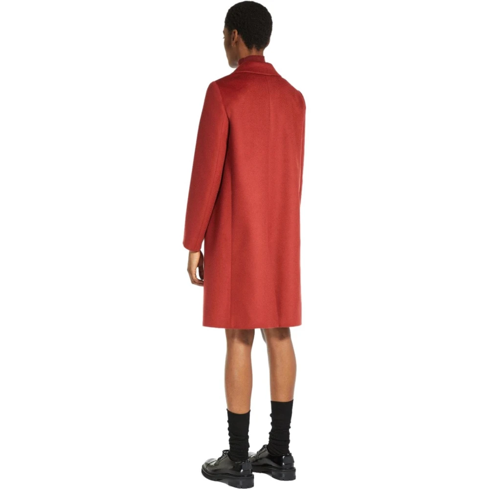 Max Mara Weekend Single-Breasted Coats Red Dames