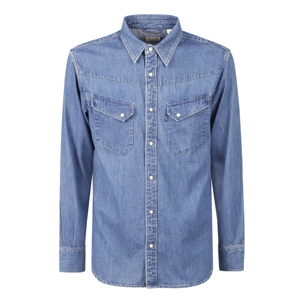 Levi's Langhorn Shirt Blue Heren
