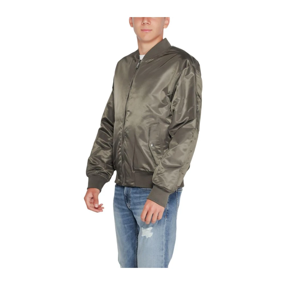 Calvin Klein Jeans Stijlvolle Polyamide Jas voor Mannen Gray Heren