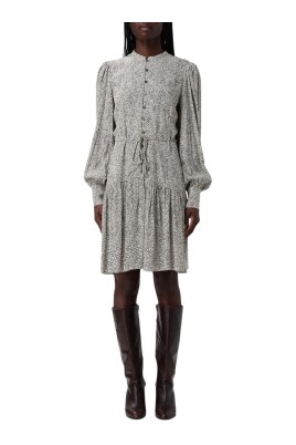 elegant-puff-sleeve-mini-dress