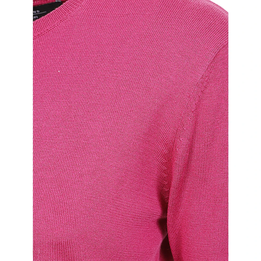 Max Mara Weekend Korte mouwen katoenen en zijden top Pink Dames