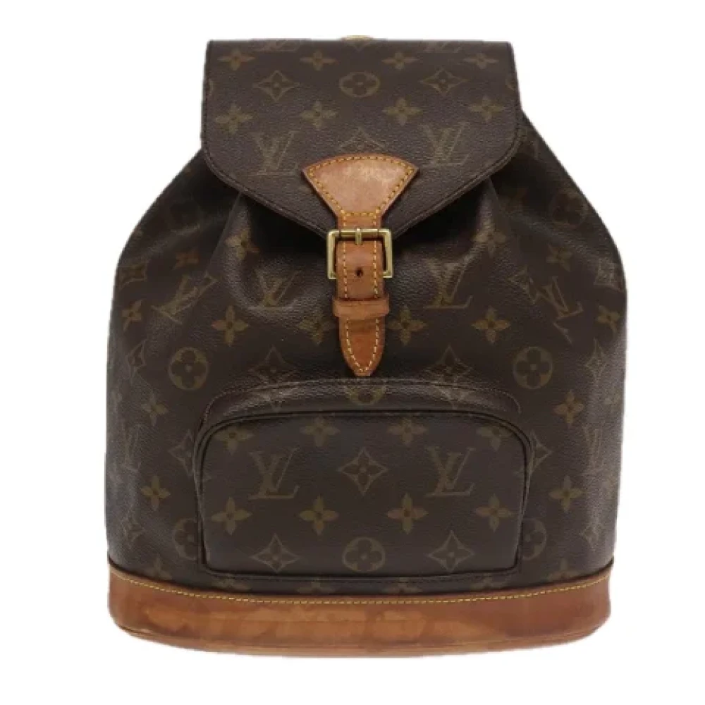 Louis Vuitton Vintage Pre-owned Canvas backpacks Brown Dames