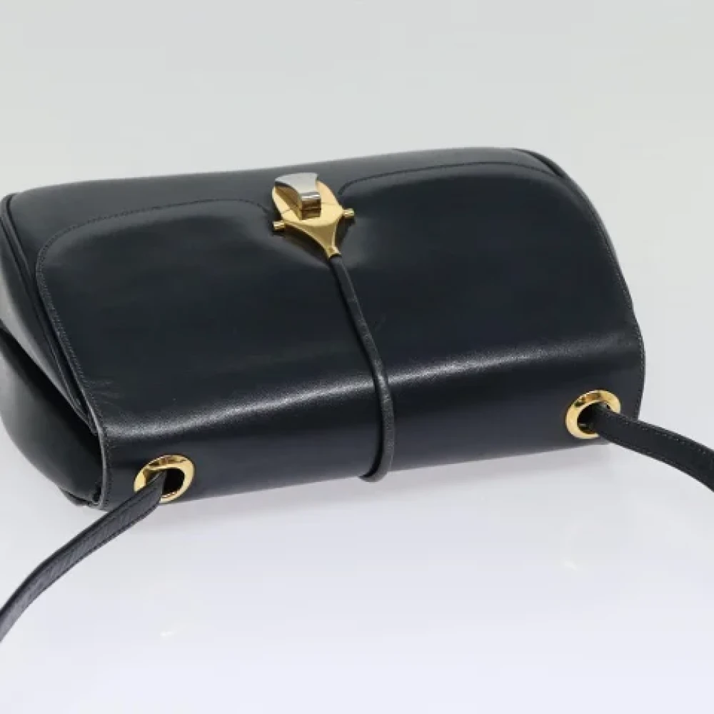 Gucci Vintage Pre-owned Leather shoulder-bags Blue Dames
